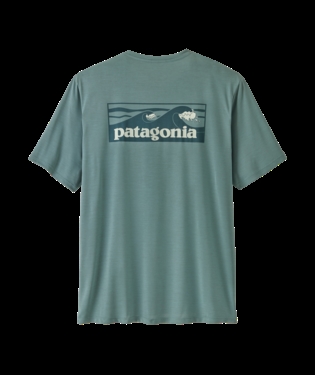 Patagonia Mens Cap Cool Daily Shirt Boardshort Logo - Blue Sage - Light Blue Sage X-Dye